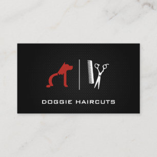 Cartão De Visita Logotipo para gatos cães   Groomer   Fundo de Malh