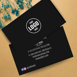 Cartão De Visita Logotipo Personalizado Círculo Moderno Minimalista