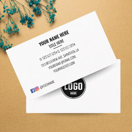 Cartão De Visita Logotipo Personalizado Círculo Moderno Minimalista
