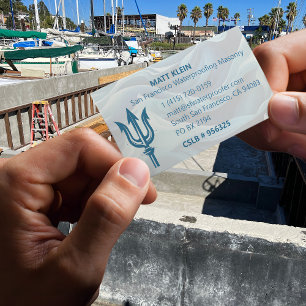 Cartão De Visita Logotipo Personalizado/Código QR/Maçã de impermeab