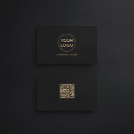 Cartão De Visita Logotipo personalizado Código QR moderno minimalis