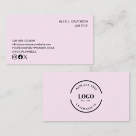 Cartão De Visita Logótipo personalizado, cor-de-rosa profissional m