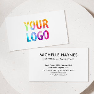 Cartão De Visita Logotipo Personalizado da Empresa Moderno Corporat
