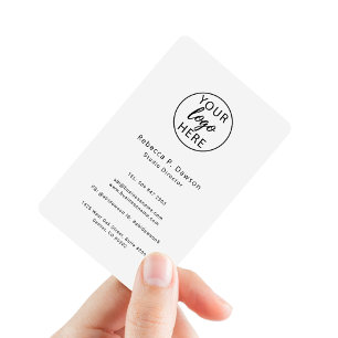 Cartão De Visita Logotipo Personalizado da Empresa Profissional