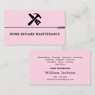 Cartão De Visita logotipo personalizado de construção de homem habi