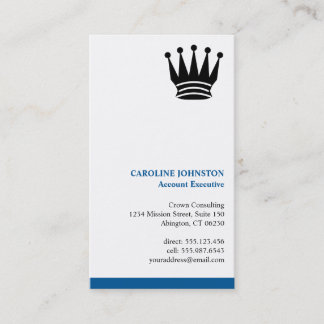 Cartão De Visita Logotipo personalizado de faixa azul executivo pro