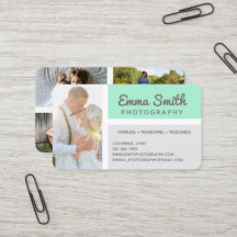 Logotipo Personalizado de Fotos da Mint & Gray Pho