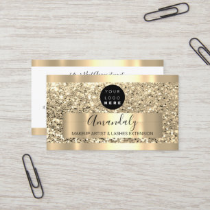Cartão De Visita Logotipo Personalizado de Lash do Artista de Compo