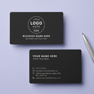 Cartão De Visita Logotipo Personalizado de Negócios