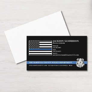 Cartão De Visita Logotipo Personalizado de Oficial de Polícia