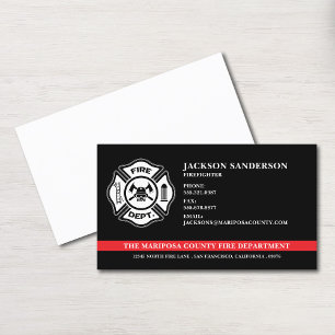 Cartão De Visita Logotipo Personalizado do Bombeiro