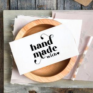 Cartão De Visita Logotipo Personalizado do Coração de Amor   Preto