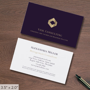 Cartão De Visita Logotipo Personalizado Elegante Simples