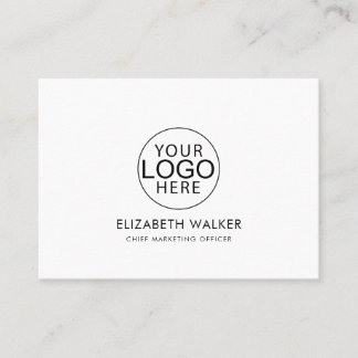 Cartão De Visita Logotipo Personalizado Minimalista Moderno