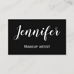 Cartão De Visita logotipo personalizado minimalista simples branco 