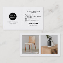 Logotipo personalizado moderno, 2 fotos de produto