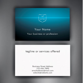 Cartão De Visita Logotipo Personalizado Moderno e Profissional de T