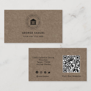 Cartão De Visita Logotipo Personalizado Moderno Elegante Simples