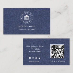 Cartão De Visita Logotipo Personalizado Moderno Elegante Simples
