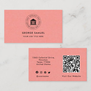 Cartão De Visita Logotipo Personalizado Moderno Elegante Simples