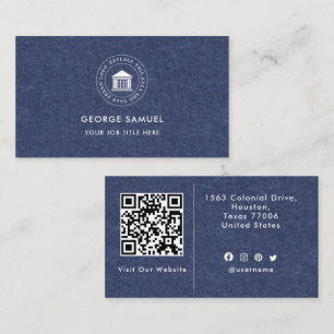 Cartão De Visita Logotipo Personalizado Moderno Elegante Simples