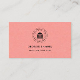 Cartão De Visita Logotipo Personalizado Moderno Elegante Simples