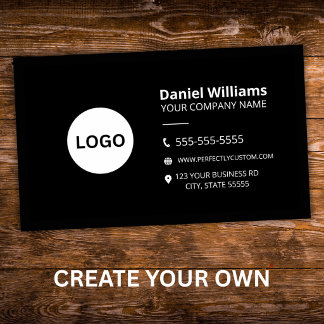 Cartão De Visita logotipo personalizado moderno minimalista