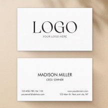Logotipo Personalizado Moderno Minimalista Branco