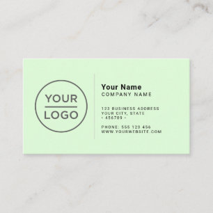 Cartão De Visita Logotipo personalizado moderno minimalista em qual
