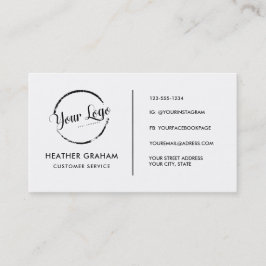 Cartão De Visita Logotipo personalizado moderno minimalista mídia s