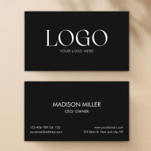 Logotipo Personalizado Moderno Minimalista Preto B