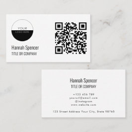 Cartão De Visita Logotipo Personalizado | Moderno Profissional