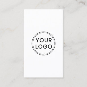 Cartão De Visita Logotipo personalizado vertical minimalista