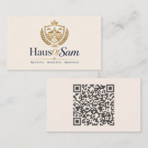 Logotipo Personalizável E Código QR Marfim Suave E