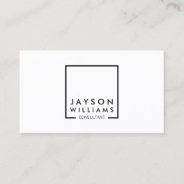 Cartão De Visita Logotipo preto e branco profissional I