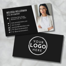 Logotipo Profissional de Foto Moderno Preto