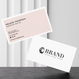 Cartão De Visita Logotipo Profissional de Luxo Minimalista Moderno 