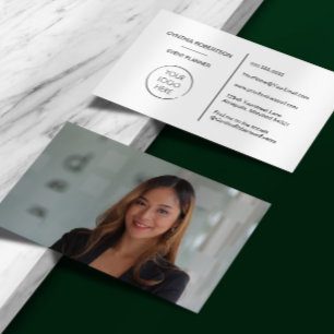 Cartão De Visita Logotipo Profissional Elegante Minimalista Headsho