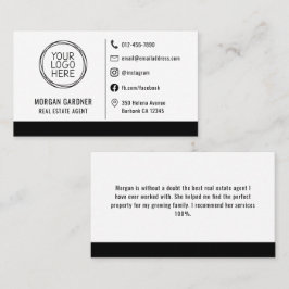 Cartão De Visita Logotipo profissional Ícones das mídias sociais Im