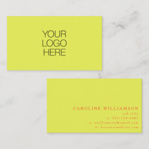 Cartão De Visita Logotipo Profissional Laranja Amarelo Chartreuse O