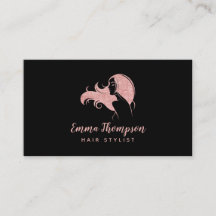 Logotipo profissional Lista de Cabelos Beleza Rosa