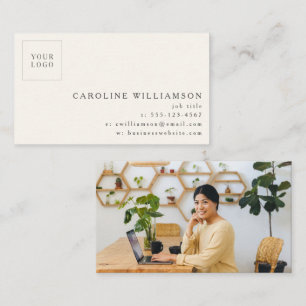 Cartão De Visita Logotipo Profissional Minimalista Moderno Simples