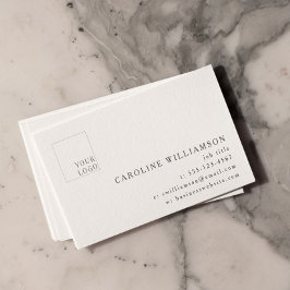Cartão De Visita Logotipo profissional mínimo moderno e simples