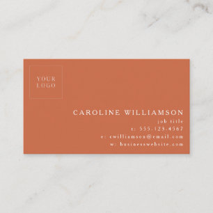 Cartão De Visita Logotipo profissional mínimo moderno e simples Ter