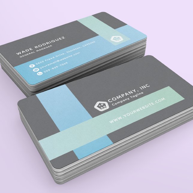 Cartão De Visita Logotipo profissional moderno para Abstrato (Criador carregado)