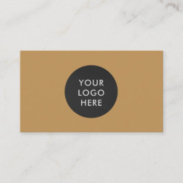 Cartão De Visita Logotipo profissional simples Empresa Dourada de c