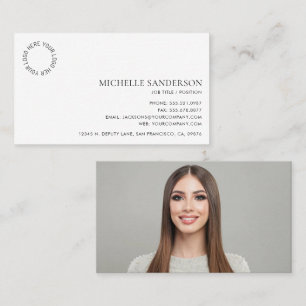 Cartão De Visita Logotipo Profissional Simples Minimalista Moderno