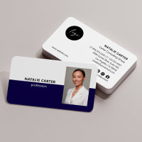 Logotipo QR CODE MARINHO de retrato profissional