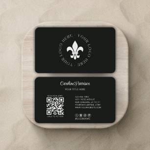 Cartão De Visita Logotipo QR personalizado Logotipo do site na web
