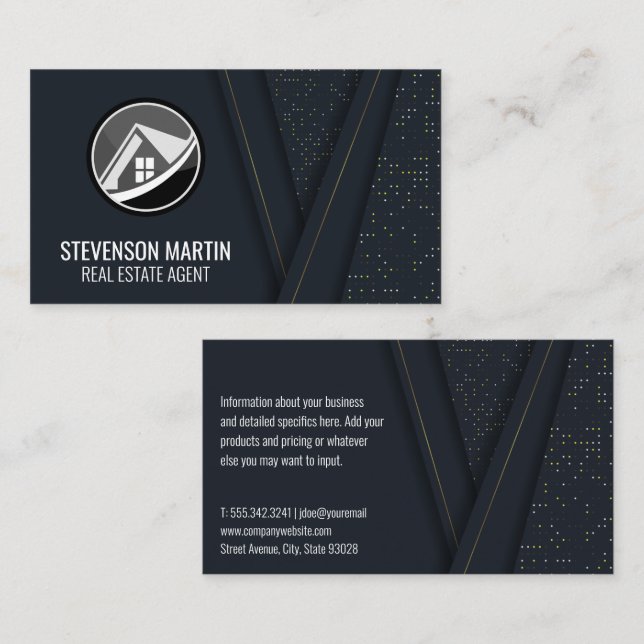 Cartão De Visita Logotipo residencial do imóvel (Frente/Verso)